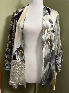 Chico's Sheer Open Front Blouse
